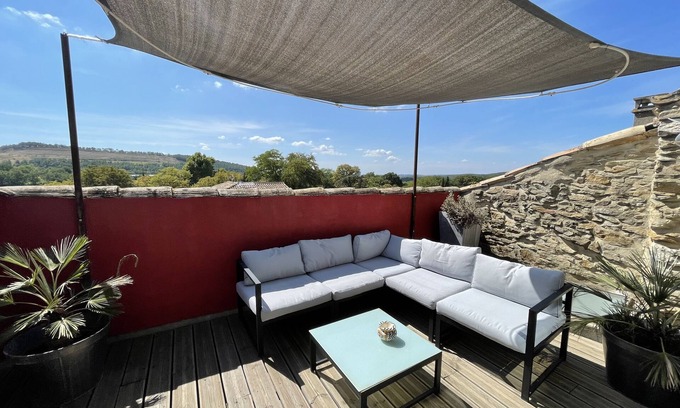 Vallabrix Appartement | Loft avec terrasse et piscine intérieure privative
