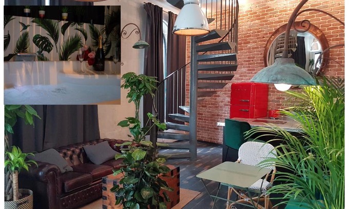 Quartier Vieux Marche-Cathedrale Appartement | Loft Zen Rouen - Jacuzzi - Centre Historique