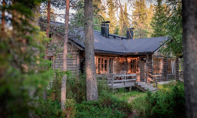Jormua Chalet De Ski | Cabane en rondin 120m2 - Laponie finlandaise - Bord de lac et pleine forêt.