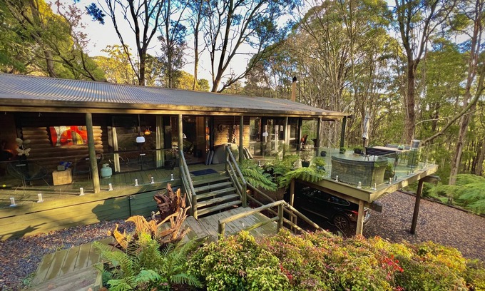 Sassafras Maison | 🔺Log Cabin🔺3BDR🔺2BR 🔺Quiet 🔺In Forrest