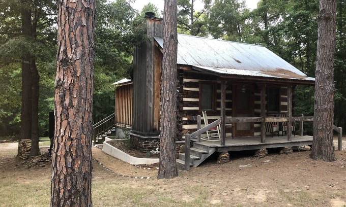 Lindale Cabine | Log Cabin in Woods W / Cheminée à bois Trail & Scavenger Hunt, Lindale Canton Tyler