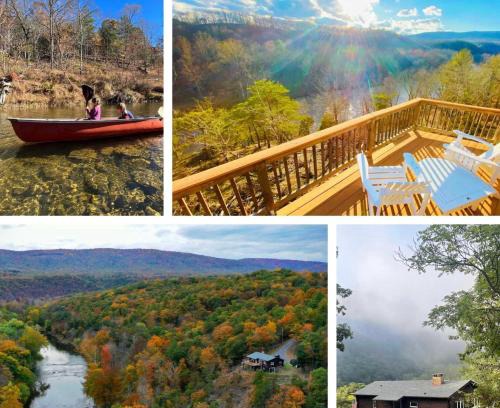 Great Cacapon Maison | Log Cabin w Fireplace EV Station Solar Powered