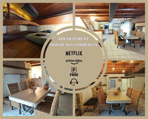 Langon Maison | Logement entier style chalet - 1 à 5 pers -