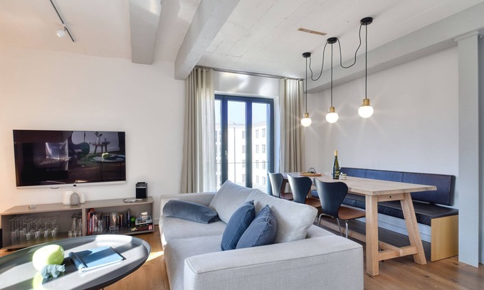 Prora Appartement | Lotsenloft 16 in Prora Düne 7 with its own sauna, fireplace and roof terrace