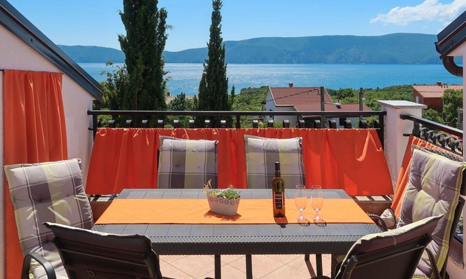 Skrbcici Appartement | Confortable appartement pour 6 personnes avec climatisation, WIFI, TV et patio