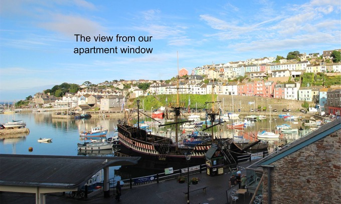 Brixham Appartement | Bel appartement situé directement sur le quai surplombant le port de Brixham