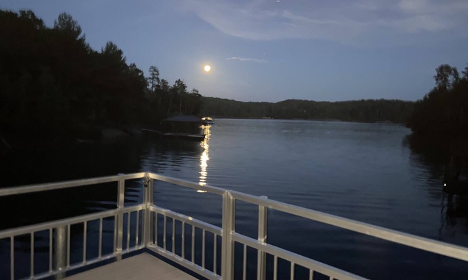 Nebo Maison | Lovely lakefront home with dock. Summertime stunner. Winter wonderland nearby.