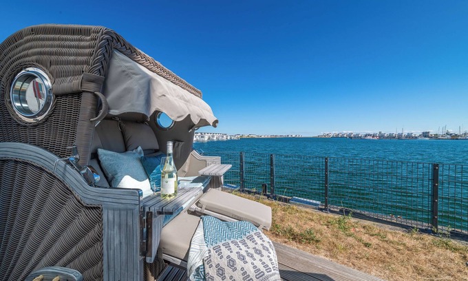 Olpenitz Appartement | Low-barrier Baltic Sea vacation apartment "Zweite Heimat" with water view and sauna