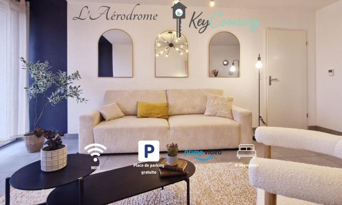 ZAC Andromede Appartement | Luminea - Apt T3 avec parking souterrain - Aéroport Blagnac, MEET et tram