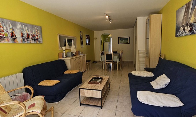 Arzon Appartement | lumineux et idéalement situé entre port et plages dans résidence avec piscine