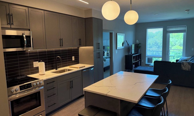 Columbia Appartement | Lux Modern apartment in Columbia with WiFi, balcony, sofa bed, pool and a gym!