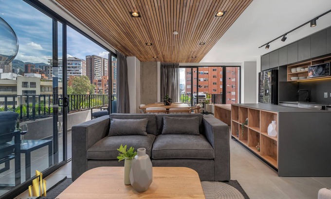 Alejandria Appartement | Luxe apt in Poblado/AC/BBQ - Morph 1002