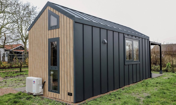 Waarde Chalet De Ski | Luxe Tiny House 2 op Minicamping in Waarde