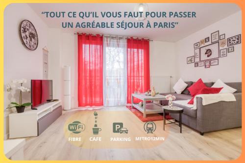 Bagnolet Appartement | Luxueux Paris - Bagnolet - Les Lilas-Parking Gratuit