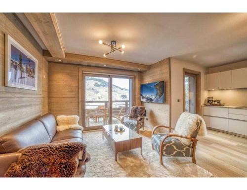 Megeve Appartement | Luxurious 4-room with pool, gym, spa and parking