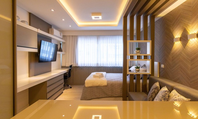 Matriz Appartement | ❤️⭐ Luxurious Batel Apt Opposite the Shop. Curitiba - Swimming pool, sauna and gym ✅