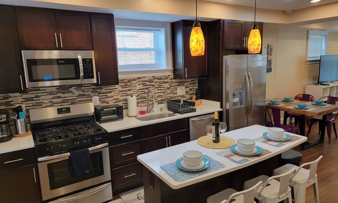 Washington Maison | Luxueux, idéal pour les grands groupes et deux familles + parking gratuit