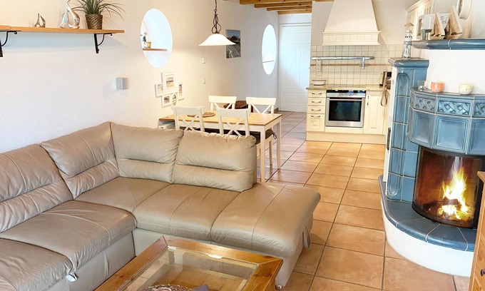 Alt Gaarz Appartement | luxueuse maisonnette aimante près de la plage avec terrasse piscine sauna cheminée