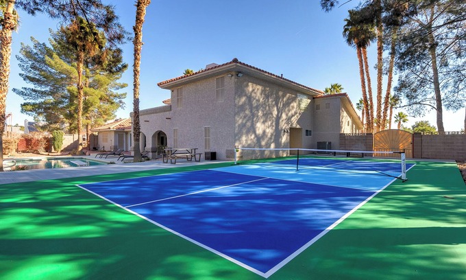 Spring Valley Maison | Luxurious Mansion Private Pickleball Court, Arcade, & Pool Fits 24 People Max!