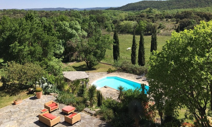 Brouzet-les-Quissac Maison | Ancienne Magnanerie tout confort avec piscine dans un cadre sublime