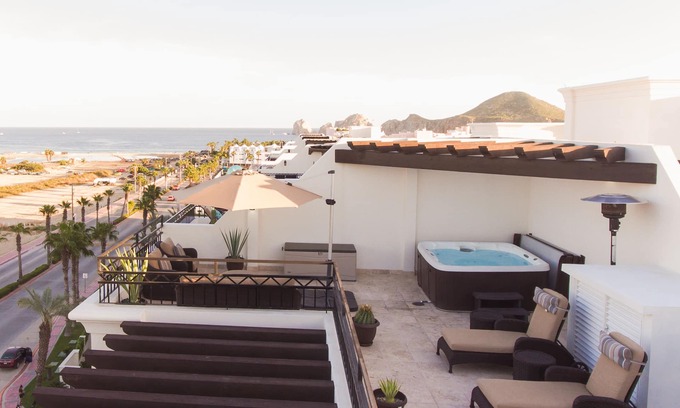 El Medano Ejidal Copropriété | Luxueux Penthouse avec vue sur l'océan avec jacuzzi et distance de marche de la plage et du port de plaisance