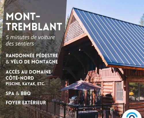 Lac-Superieur Chalet De Ski | Luxurious & Rustic Log Cabin in the Woods