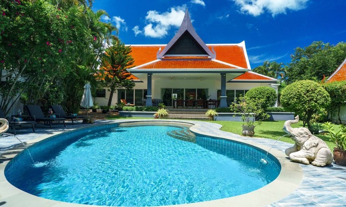 Ban Saiyuan Villa | Villa de luxe 3 chambres avec jardin tropical piscine privée - espace de 1200m2