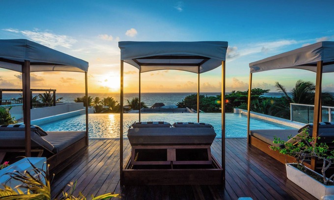 Playacar Fase I Villa | Luxury 8BR Villa Alta Vista Playa del Carmen w/ Rooftop Pool in Gated Community