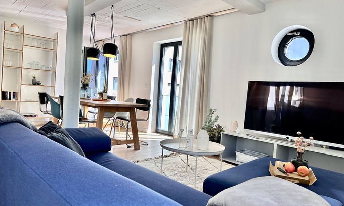 Prora Appartement | Luxury accommodation Dünenloft 7 in Prora Düne 7 with private sauna and fireplace