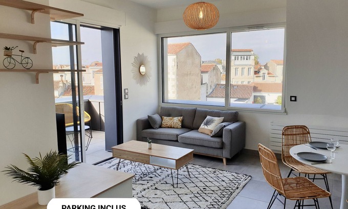 La Rochelle City Centre Appartement | Appart standing au coeur de la Rochelle (parking privé sécurisé)