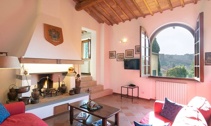 Siena Maison | Appartement de luxe en villa toscane avec piscine : Vue privée sur Sienne !