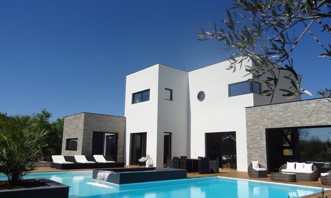 Cahors Villa | LUXUEUSE VILLA D'ARCHITECTE au calme avec grande piscine plein SUD