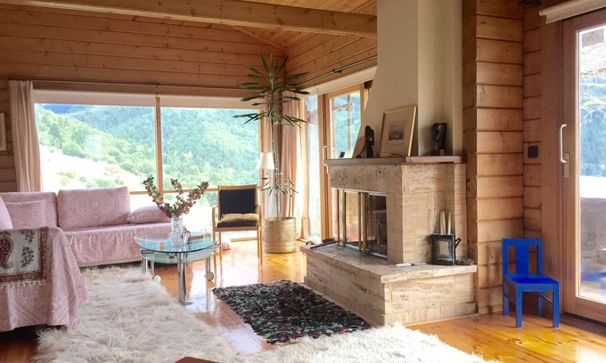 Kalavrita Chalet De Ski | Chalet Villa de luxe sur la montagne, vue imprenable