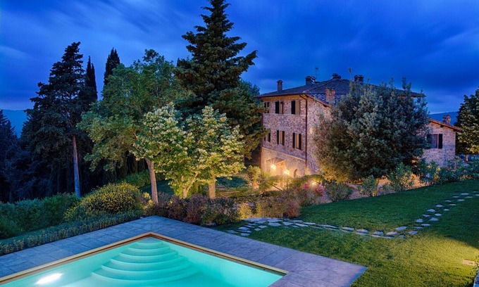 Panzano in Chianti Appartement | Chianti de luxe avec charme, vue, piscine et patio privé