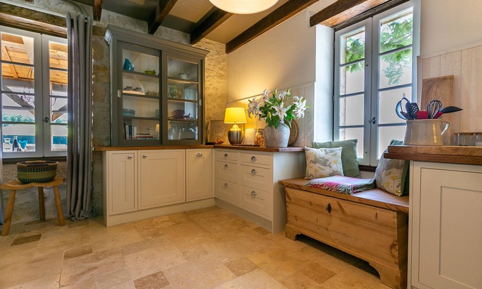Salles Maison | Luxury Country Stone Property - stunning views, private heated pool & belltent!