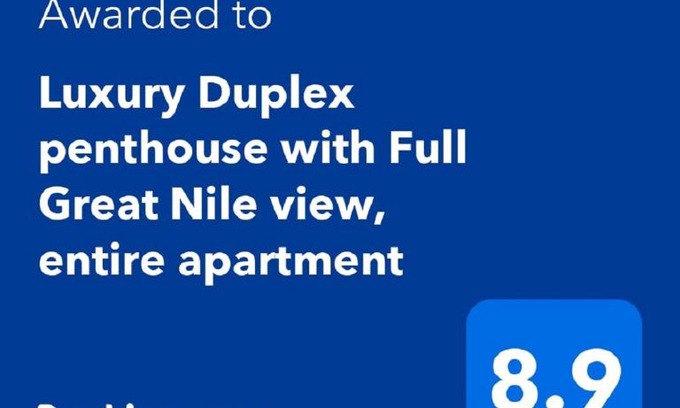 Giza Appartement | Luxury Duplex penthouse with Full Great Nile view, entire apartment