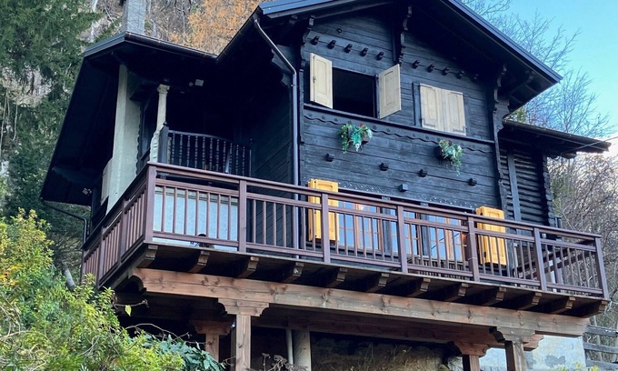 Ornavasso Chalet De Ski | Luxury Swiss Chalet, air conditioning, hidden above Lago Maggoire