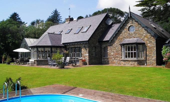 County Cork Maison | Maison de luxe en bord de mer, avec piscine, sauna, jacuzzi et bois
