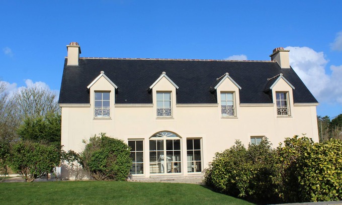 Guisseny Villa | Au Bord de mer ! Villa luxe moderne - immense jardin - châlet vue mer à part