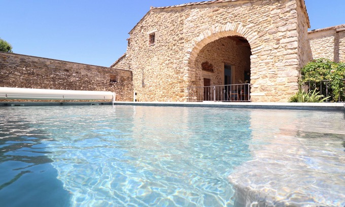 Mejannes-les-Ales Maison | Mas haut de gamme 6ch + 6 SDB privatives + SPA + piscine chauffée + grand jardin