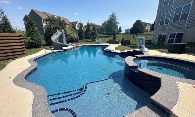 Downingtown Maison | Luxury Oasis with Resort-Style Pool, Spa & Outdoor Living — Just Outside Philly