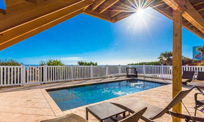 New Smyrna Beach Maison | Luxury Oceanfront Pool Home! Ideal for large family vacations!