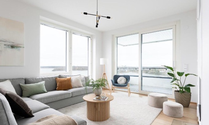Kallio Appartement | Luxury penthouse with stunning sea views & private sauna