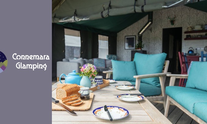 Inverin Cabine | Luxury safari tent sleeps 6. Wild Atlantic Way Connemara near beach/Aran Islands