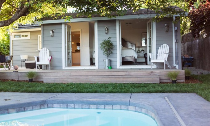 Sonoma Cottage | Luxe Sonoma Cottage: Sanctuary avec Piscine! Tout près de Place & Vignobles