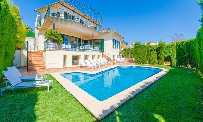 Son Vida Villa | Villa à Palma avec 6 chambres, piscine privée, jardin et vue sur le golf