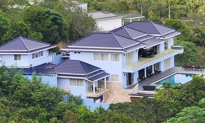 Choeng Mon Villa | Luxueuse villa multi-familles, vue mer fantastique, 6 cb, piscine, cinéma & Spa