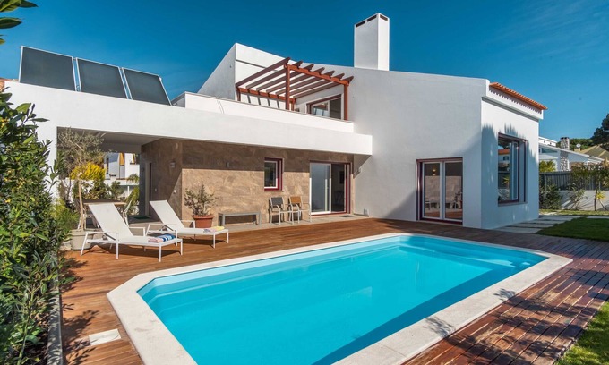Aldeia do Meco Villa | LVPremier LA2- piscine, climatisation, jardin, vue mer