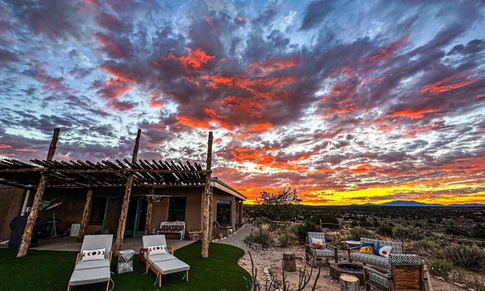 Ojo Caliente Maison | Magical 21 Acre Solar Adobe Ranch House in Ojo Caliente and Carson Nat. Forest