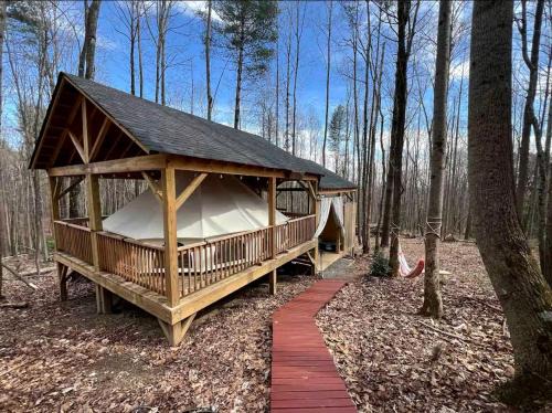 Traphill Autre | Magical Glamping Tent in the Woods near Stone Mountain State Park, North Carolina